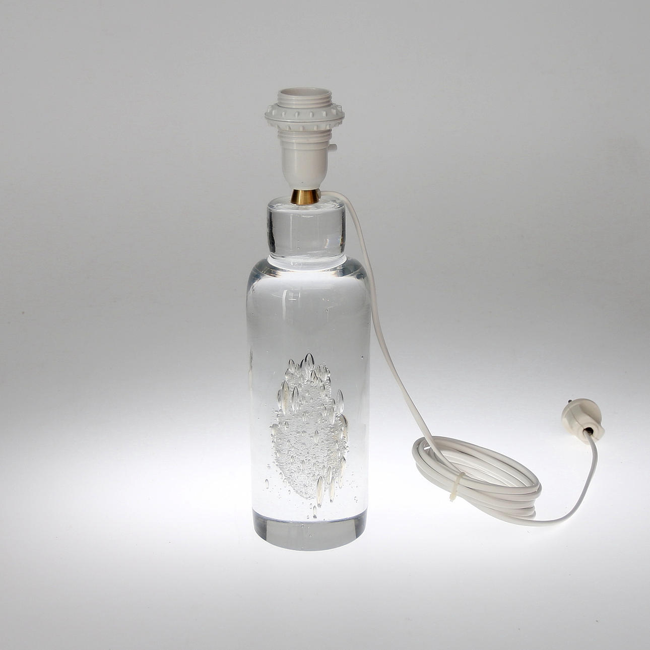 BORDSLAMPA, glas, Göran Wärff, Kosta, signerad, 1960/70.