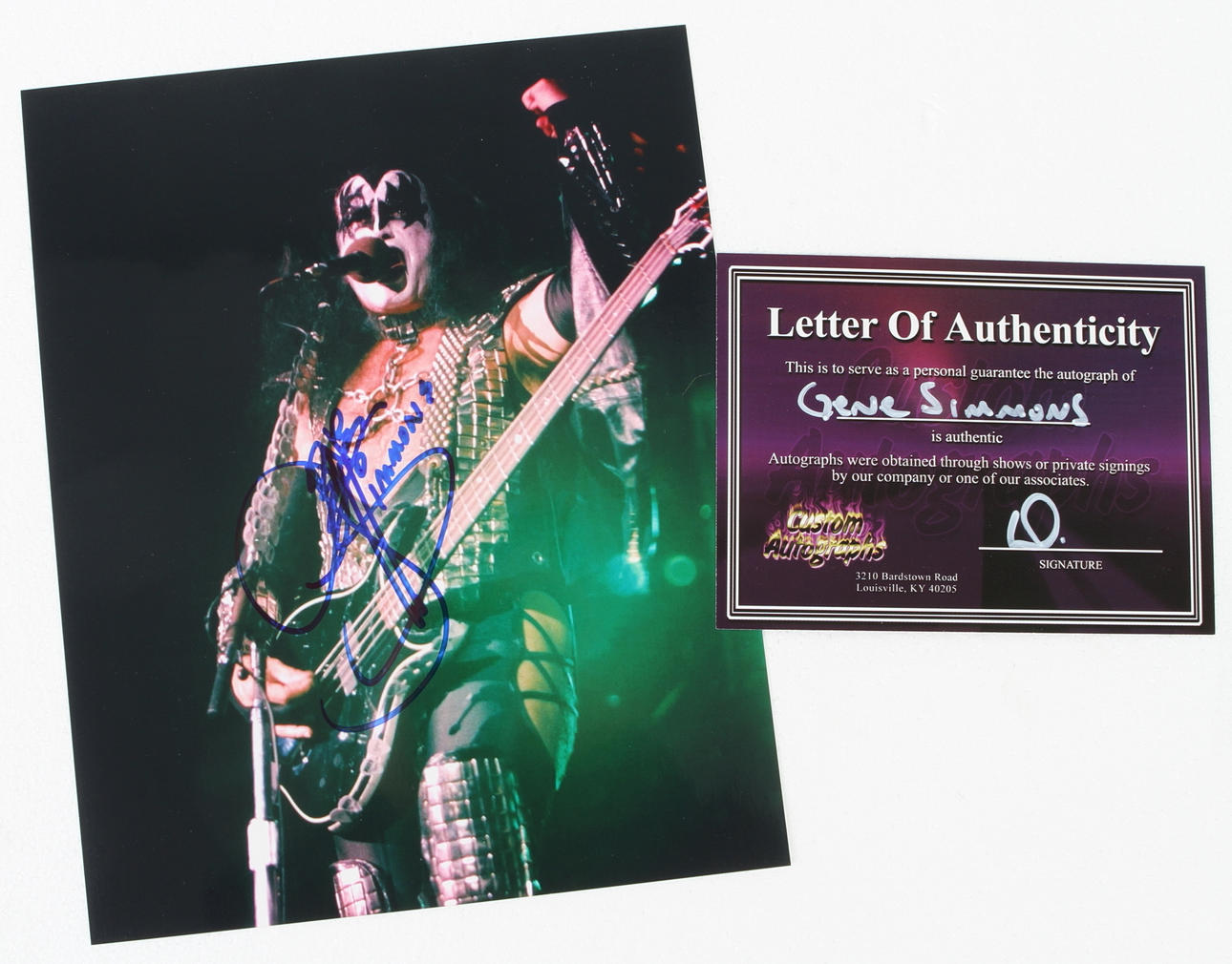 AUTOGRAF, Gene Simmons.
