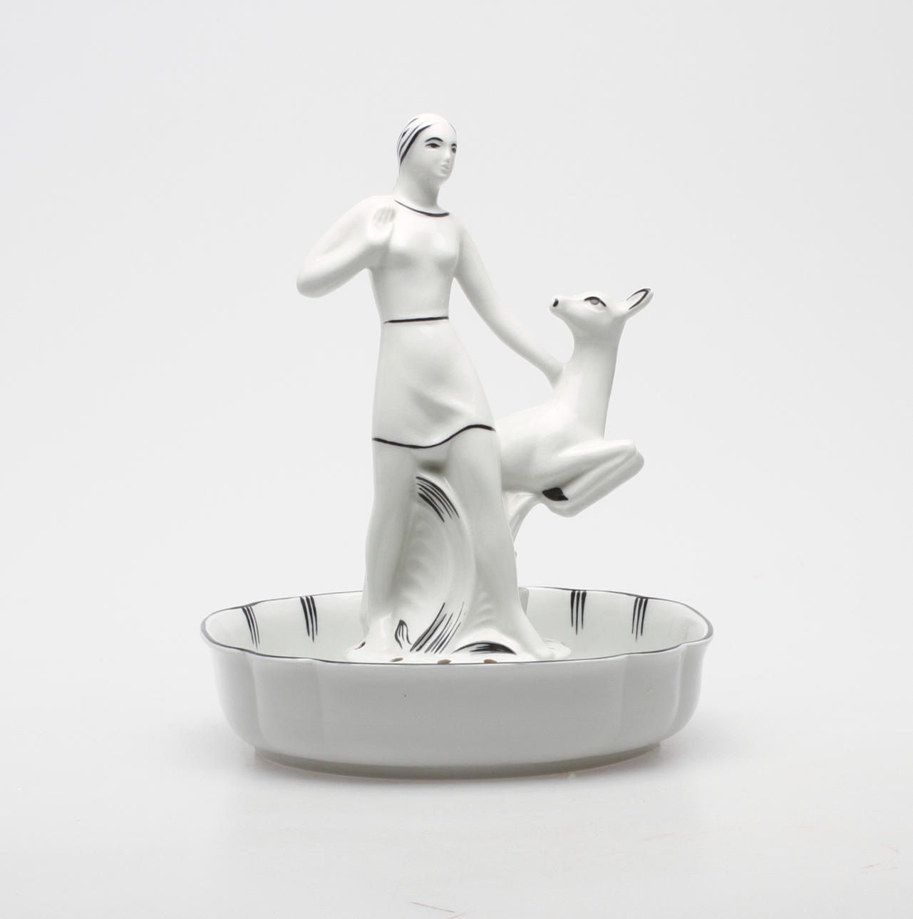 BORDSUPPSATS, porslin, Art Deco, Arabia.