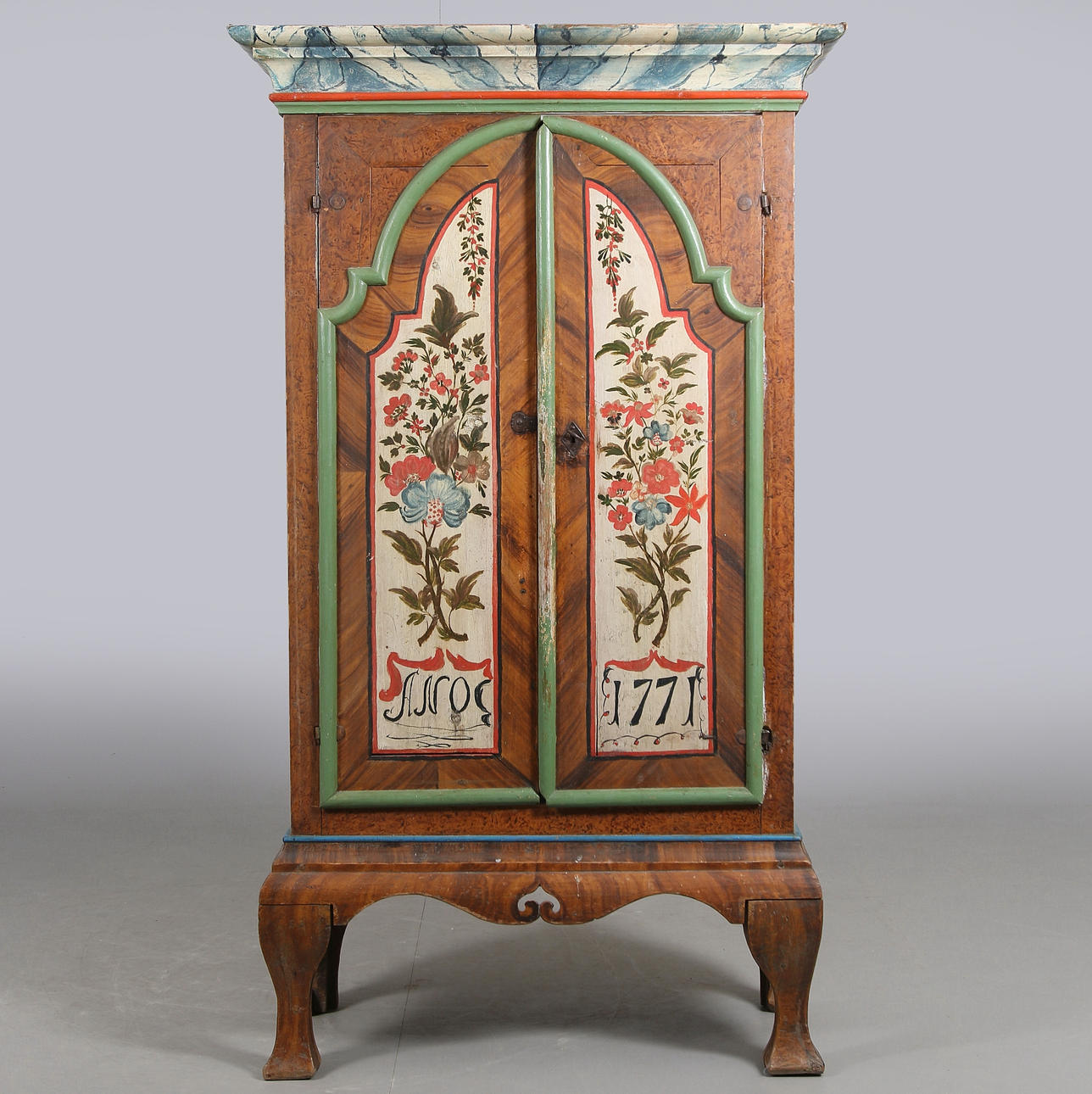CABINET, common man, Jämtland, dated 1771.