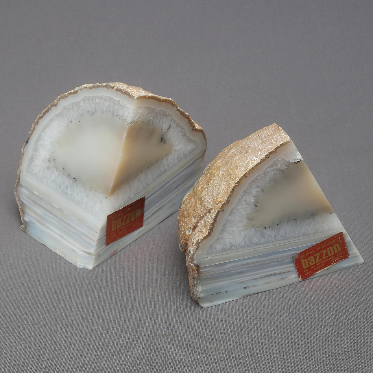 SOPORTE PARA LIBROS, 2 partes, minerales.