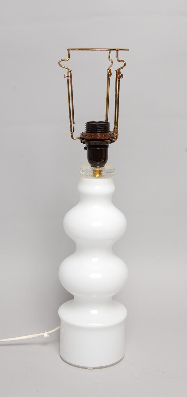 BORDSLAMPA, glas, Lindshammar, 1960-tal.