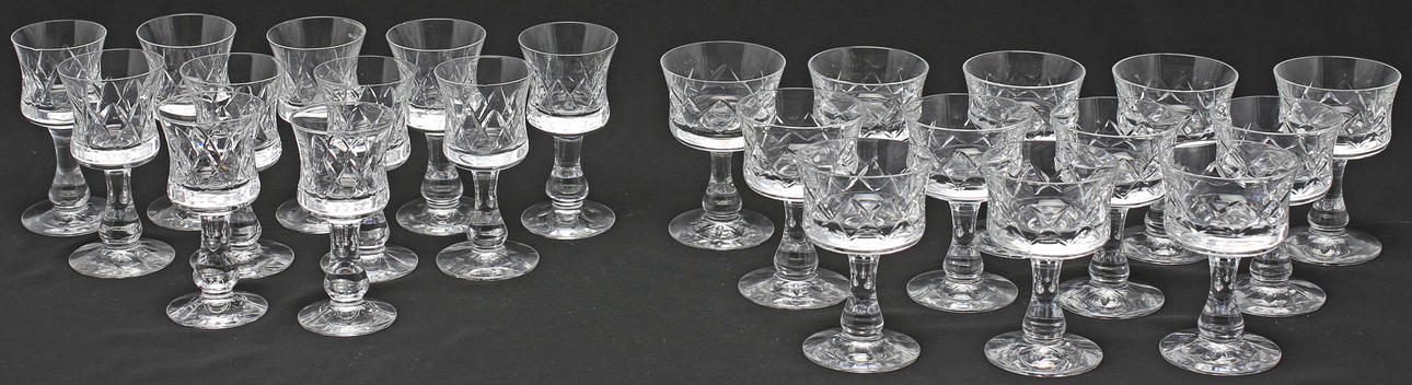 SHERRY/STARKVINSGLAS, 11+12, glas, 1900-tal.