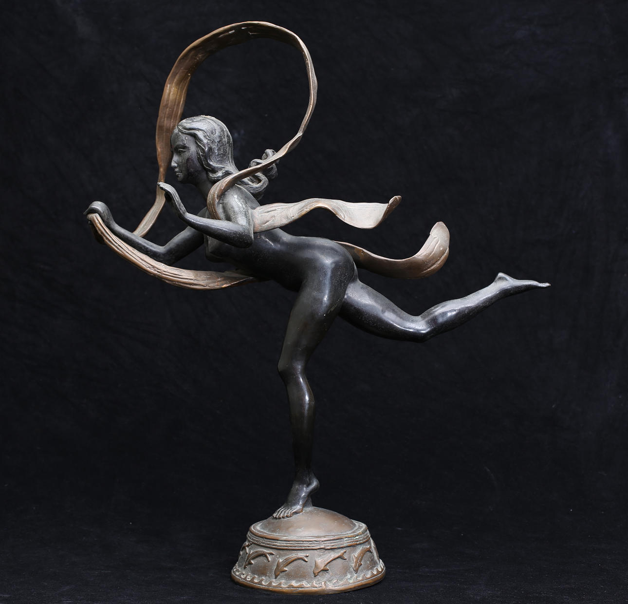 STATY, Brons/mässing, Art deco-stil.