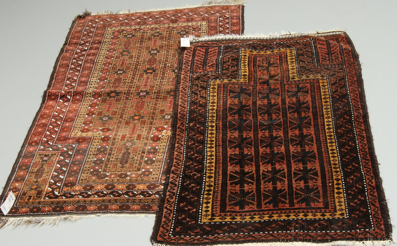 MATTOR, 2 st, orientaliska, ca 132x84 resp. 153 x 94 cm.