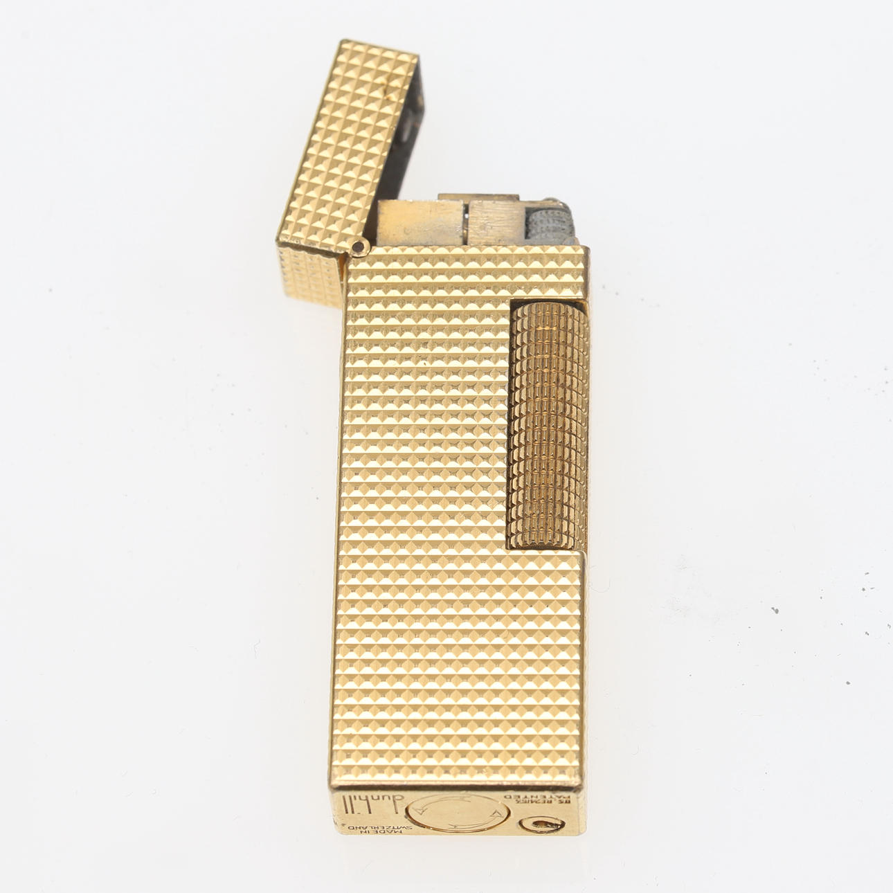ENCENDEDOR, Dunhill, chapado en oro.