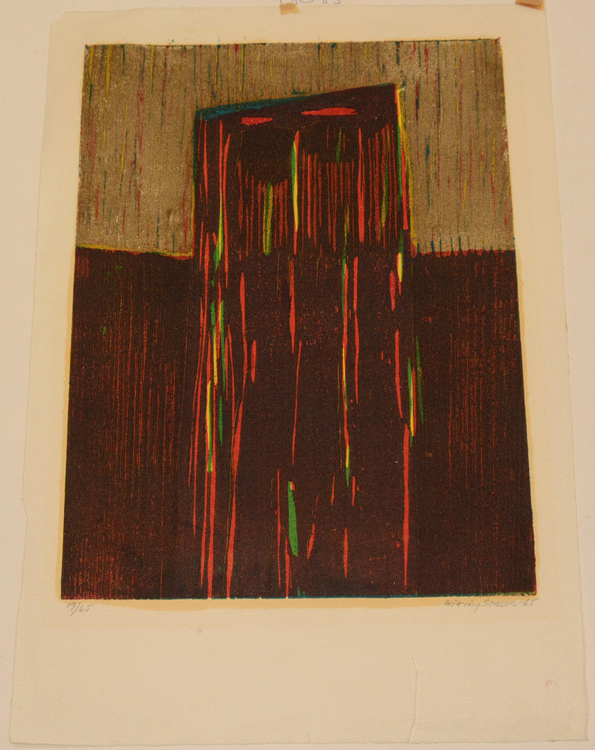 WIKING SVENSSON. Door. Lithograph.