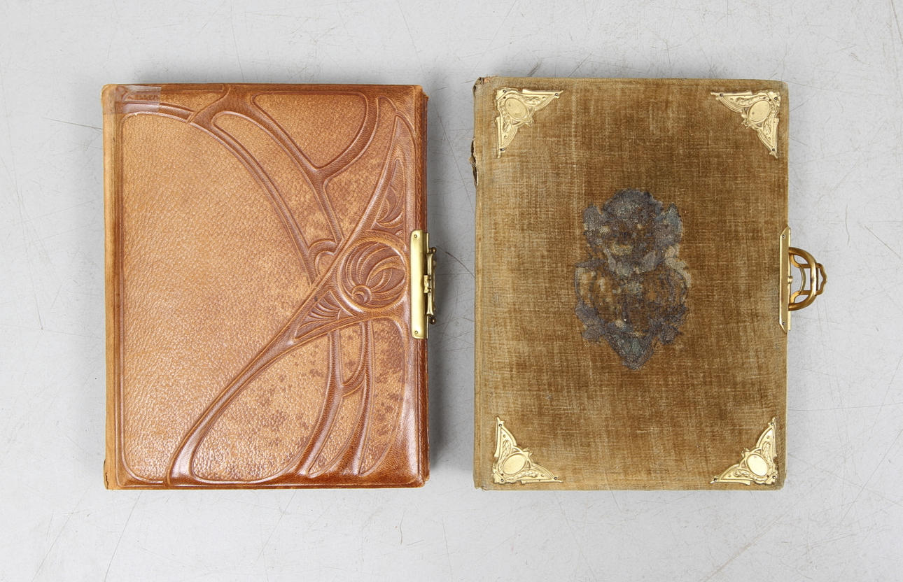 FOTOALBUM, 2 st, 18/1900-tal.