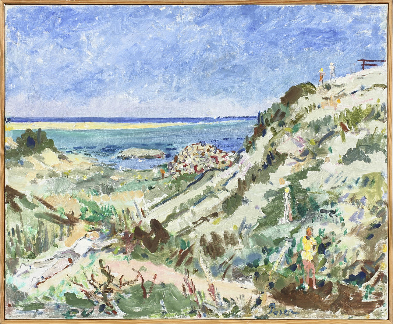 MARTIN POSER. Olja på duk, signerad.