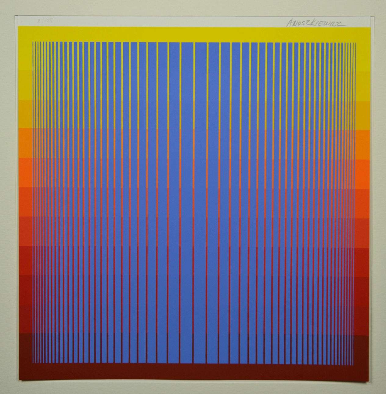 RICHARD JOSEPH ANUSZKIEWICZ. SERIGRAPHY.