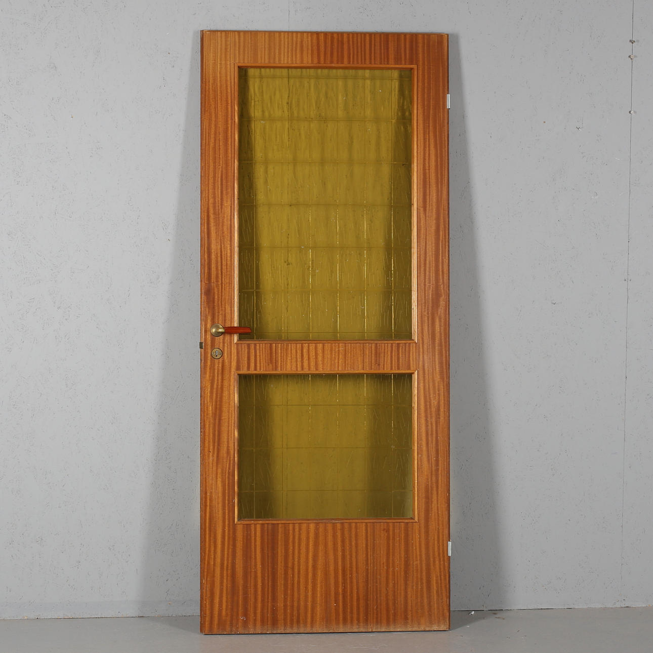 DÖRR, teak, med glasfönster, 1970-tal.