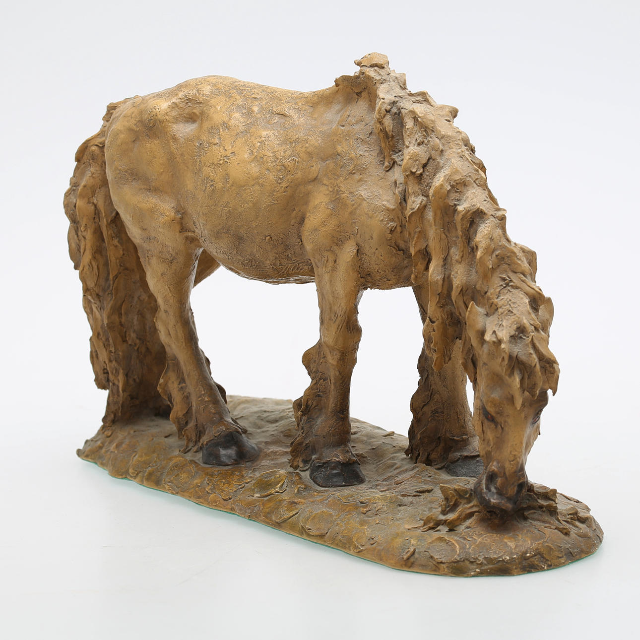 GUIDO CACCIAPUOTI. Caballo, plastilina, firmado.