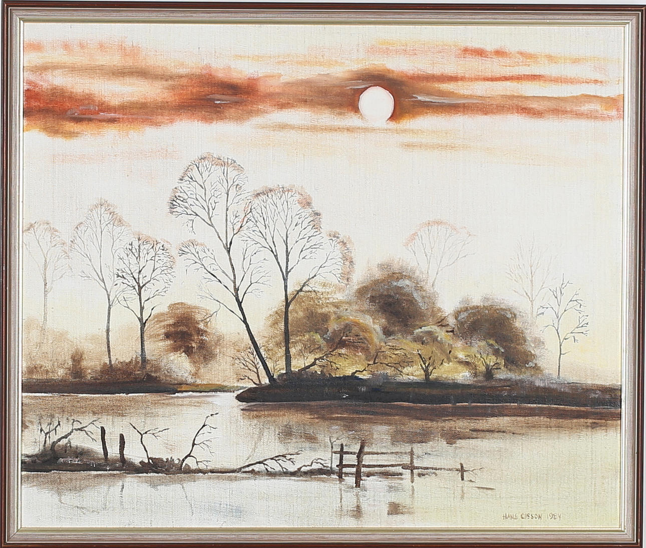 HANS OLSSON. Landskap. Olja på duk. Signerad och daterad 1984.