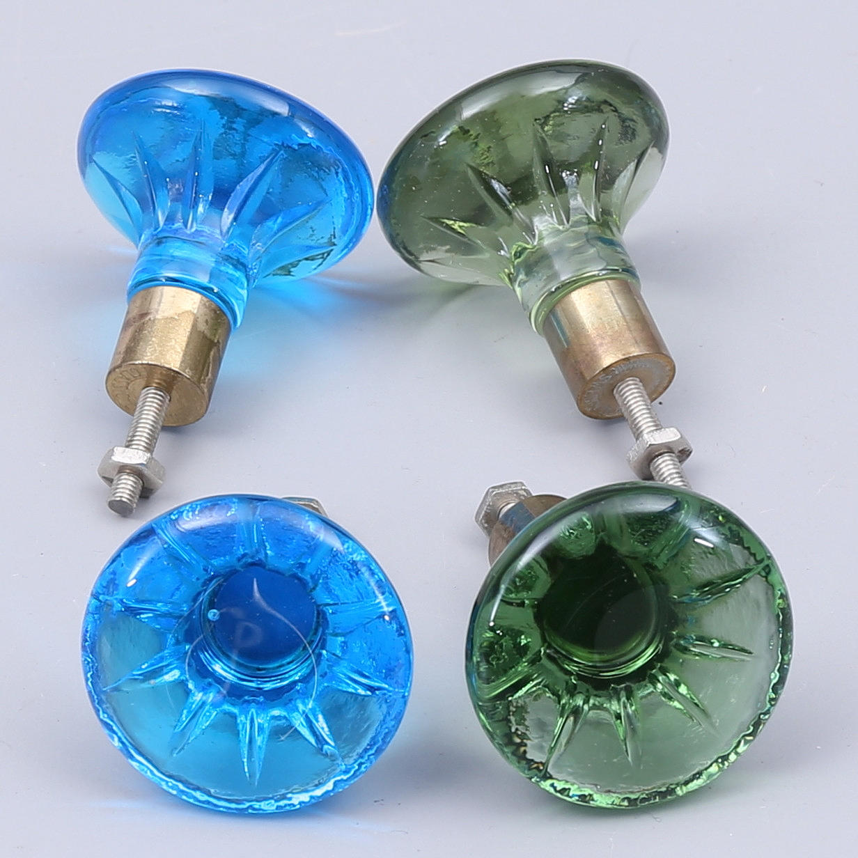 FURNITURE KNOBS, 47 pcs, glass.