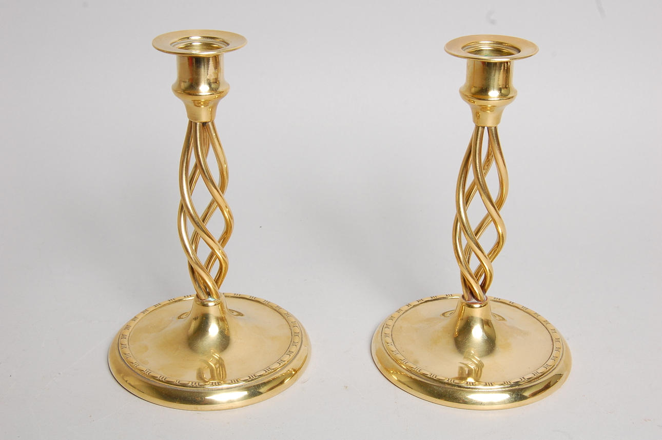 LJUSSTAKAR, 1 par , Oskar Nilsson, Eskilstuna, 1900-talets första hälft.