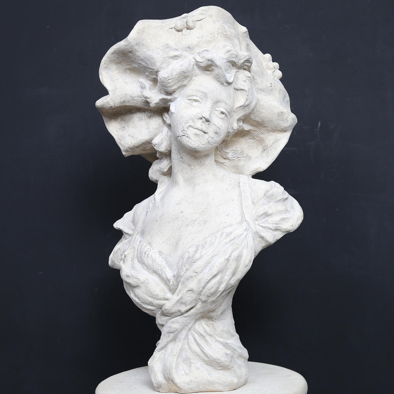 ESCULTURA, busto, plastilina.