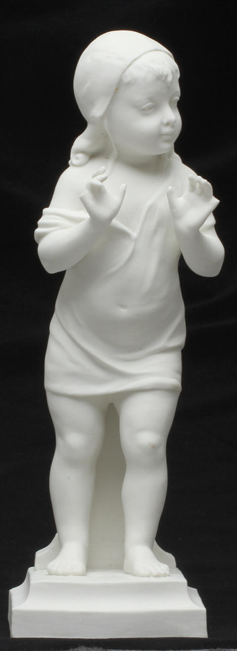 FIGURIN, parian, flicka, Gustavsberg 1914.