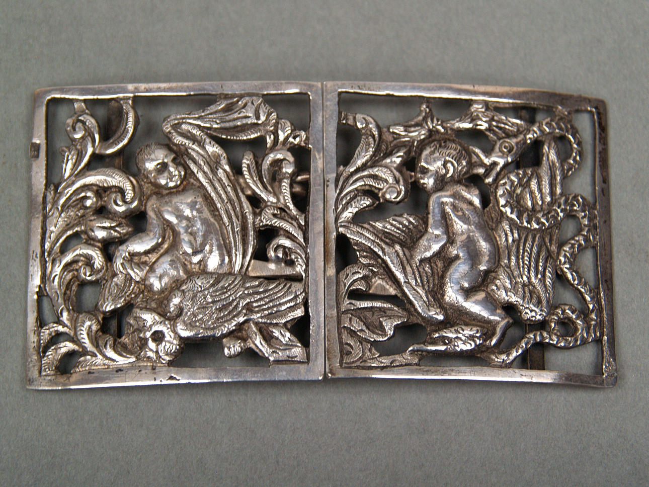 - SCHNALLE - Silber, 17.Jahrhundert, Bern.