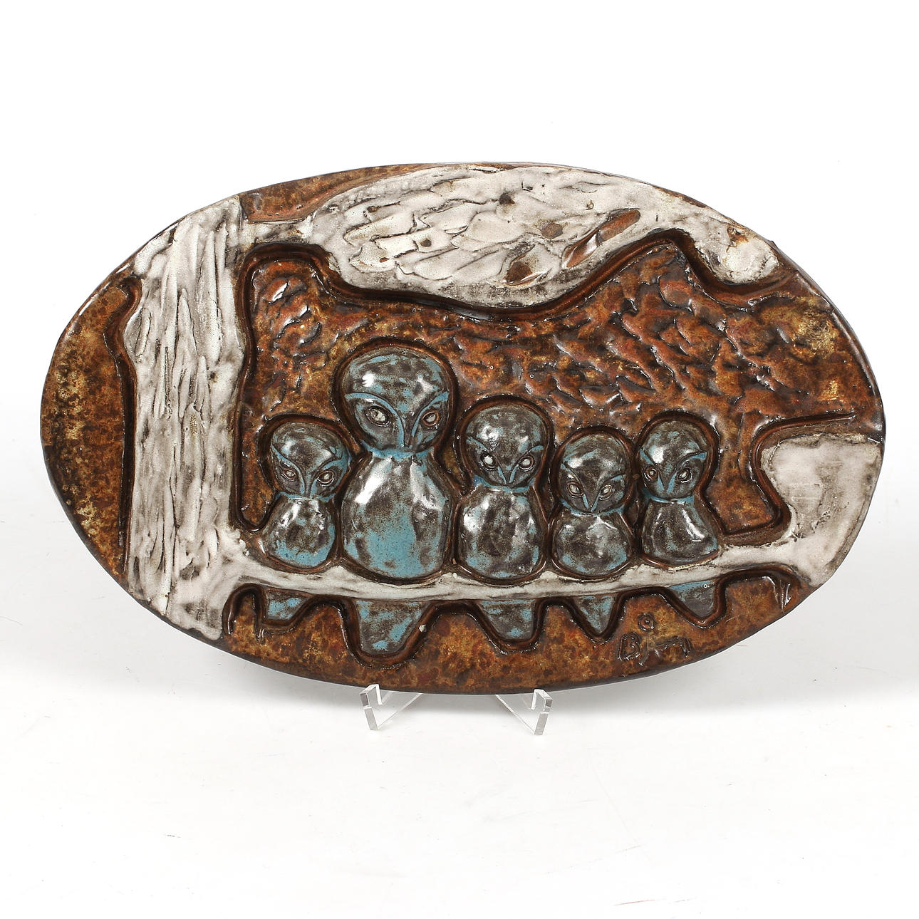 BIRGER ÅSTRÖM. wall relief, ceramic, signed.