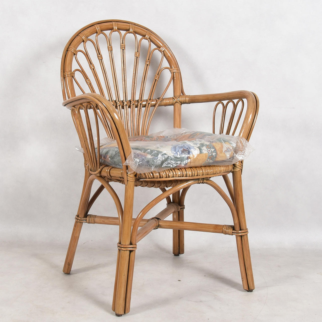 SILLÓN, ratán, siglo XX.