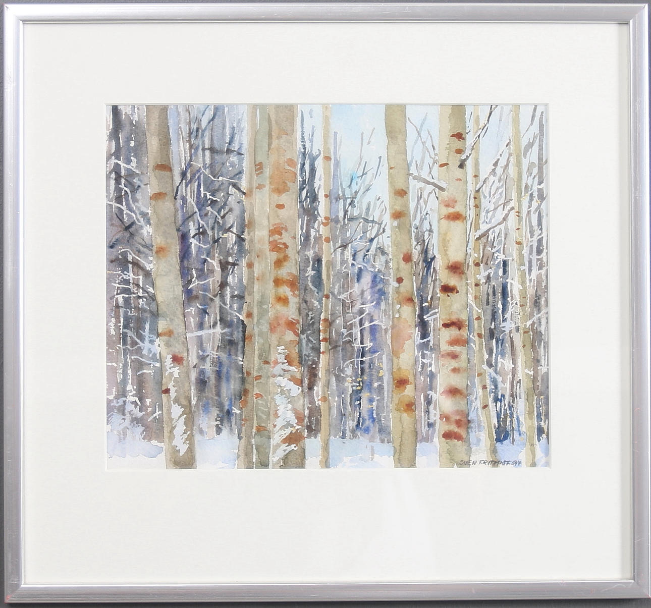 SVEN FRITHIOF. Akvarell, signerad, -94.