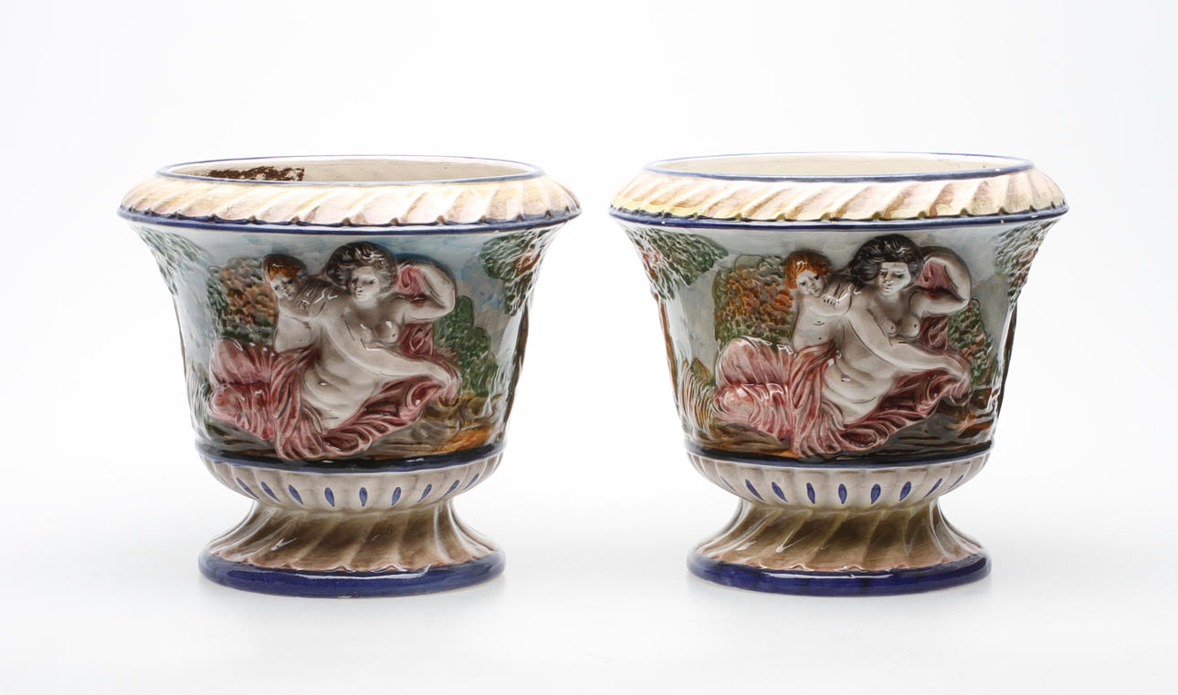 YTTERFODER, ett par, keramik, 1900-tal.