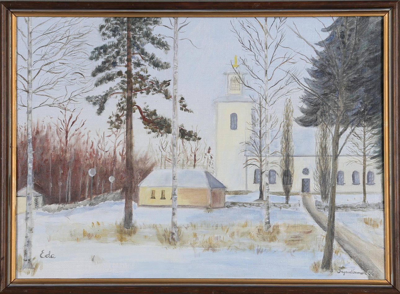 INGRID NORRMAN. oil on canvas, signed.