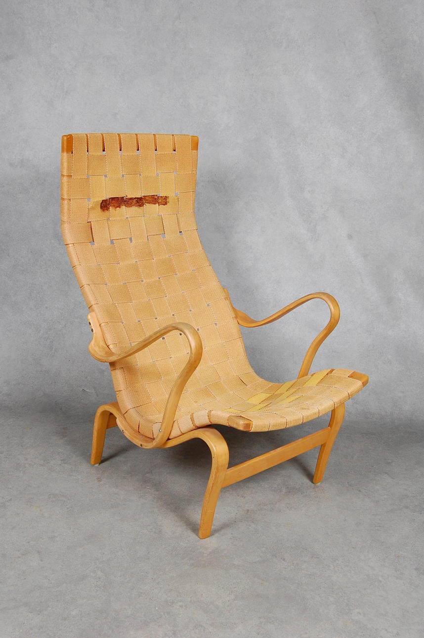 FÅTÖLJ, " Pernilla " Bruno Mathsson, 1900-talets senare del.