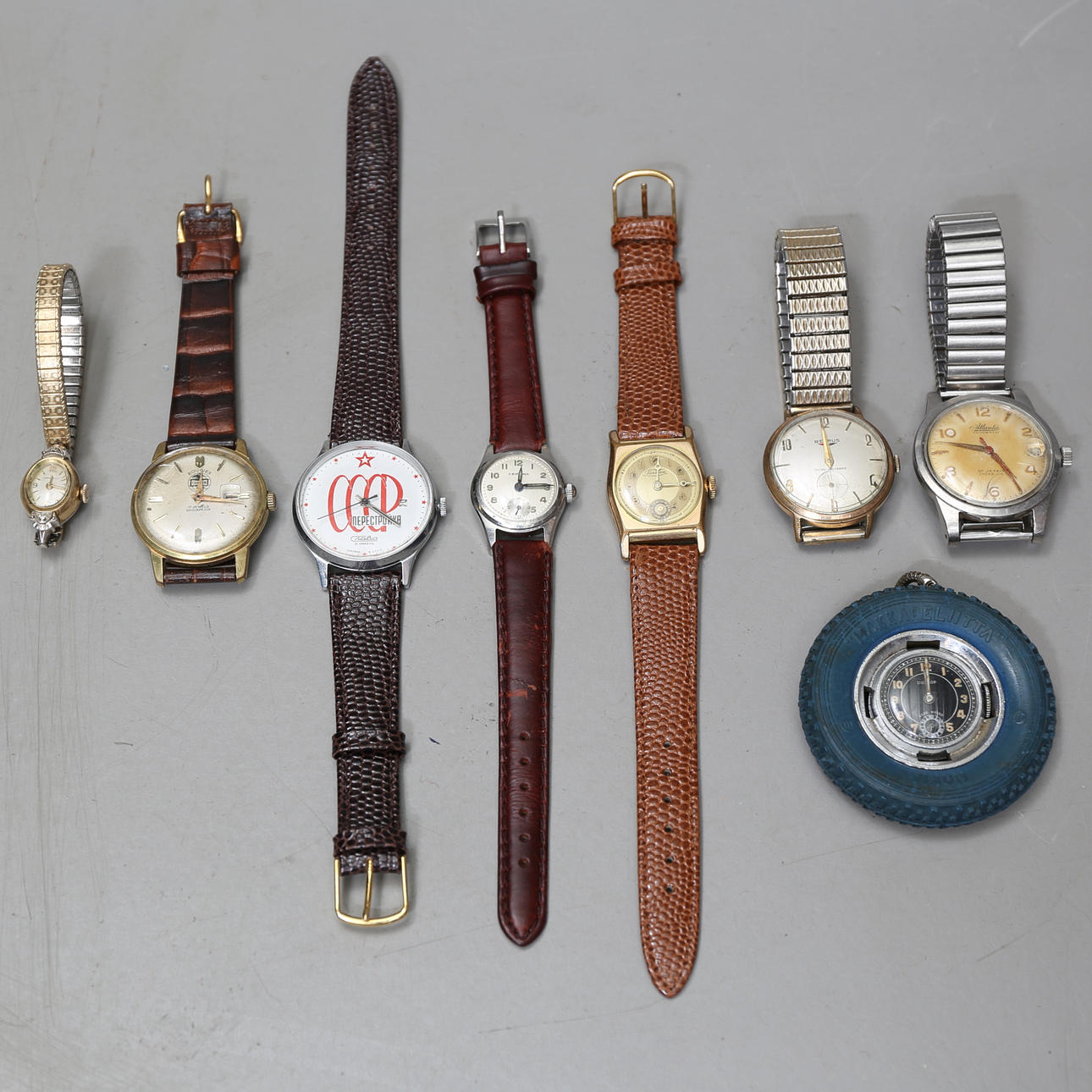 COLLECTION ARMBAND WATCH, 8 pcs, 1900s.