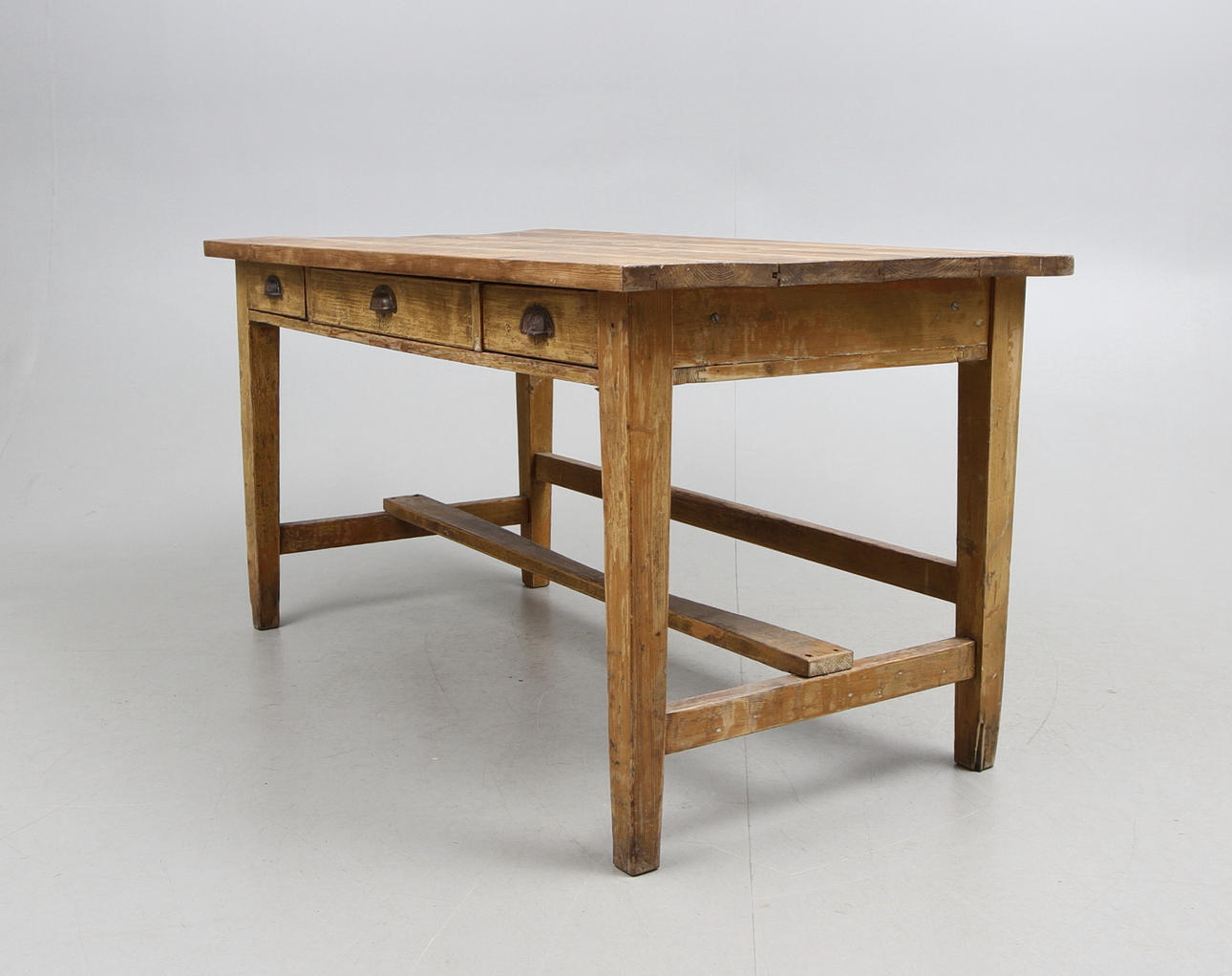 SKÄNK/ARBETSBORD, furu, allmoge 18/1900-tal.
