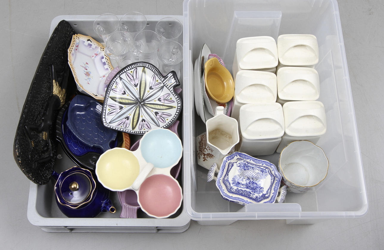 KERAMIK och GLAS. 1900-tal, bl.a. Iittala.