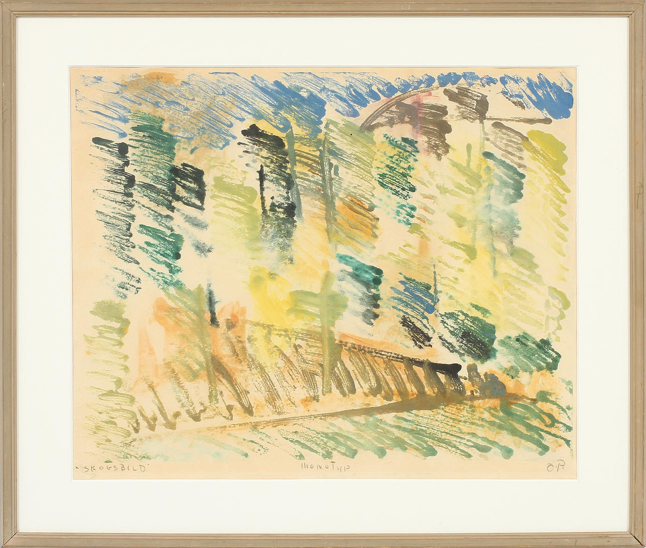 ORVAR PALM, monotyp, sign.