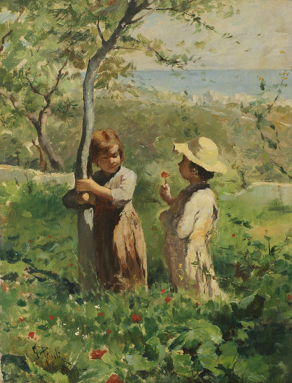 GEORG PAULI. Olja på duk, signerad G Pauli Paris.