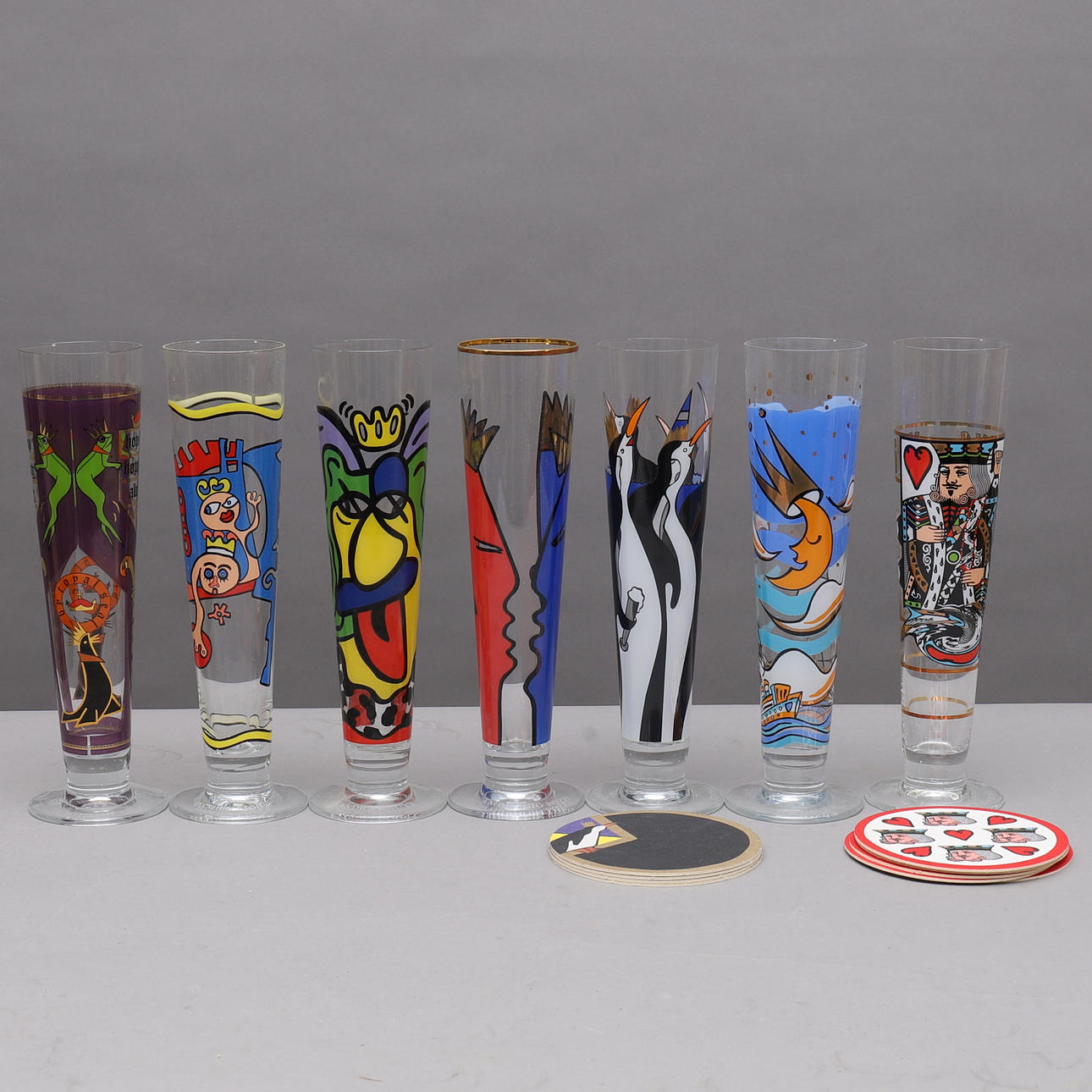 BIERGLAS, 7 Stück, Ritzenhoff.