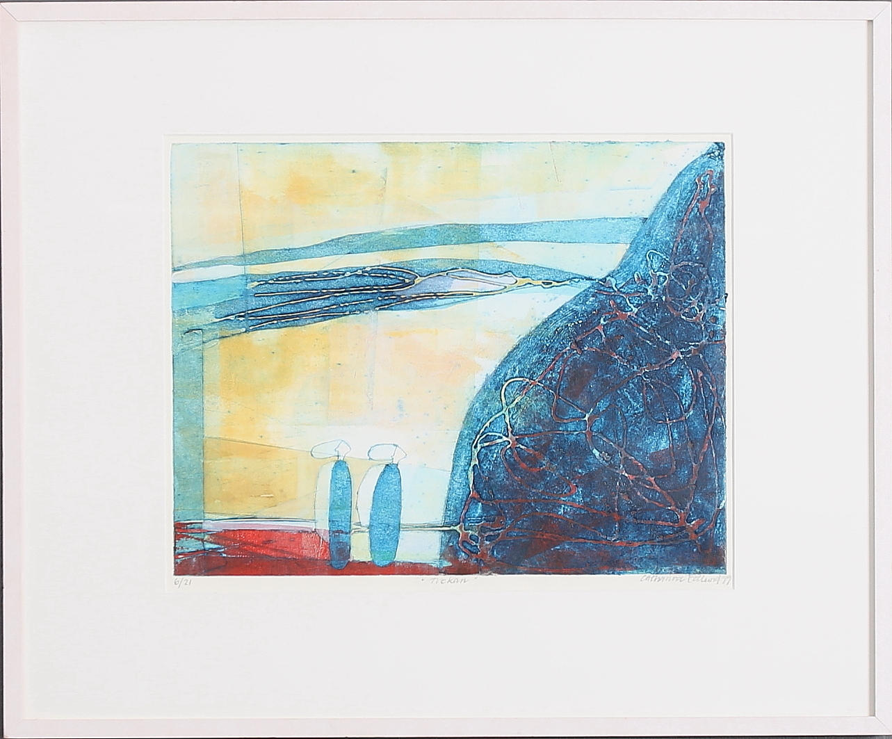 CHATARINA EDLUND. Färglitografi, signerad, numrerad 6/21 och daterad 1999.