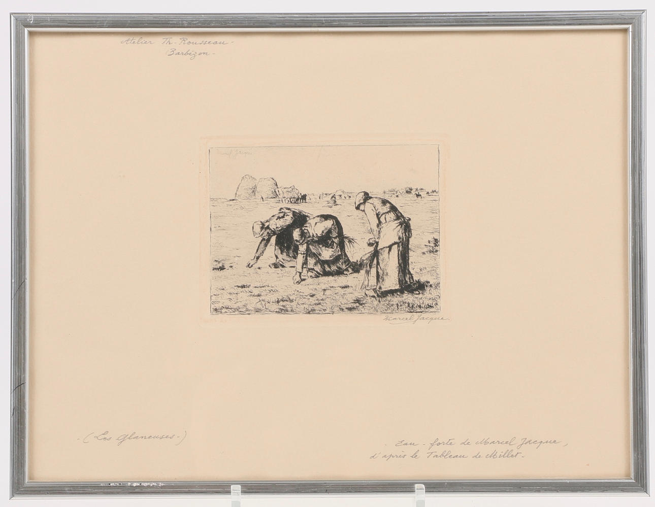 MARCEL JAQUES. Etsning, signerad.