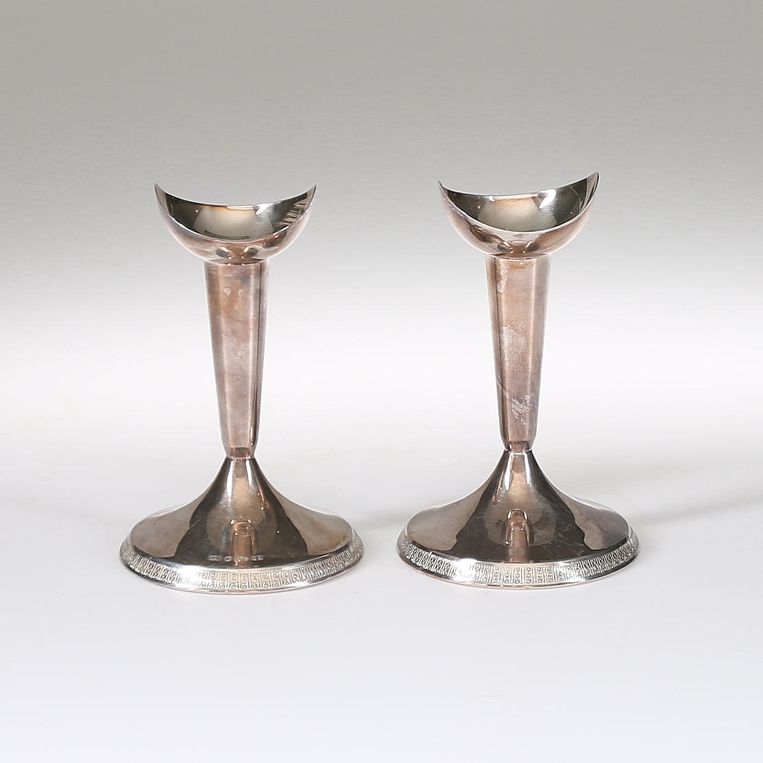 LJUSSTAKAR, 1 par, silver, GAB, 1964, 310 g.