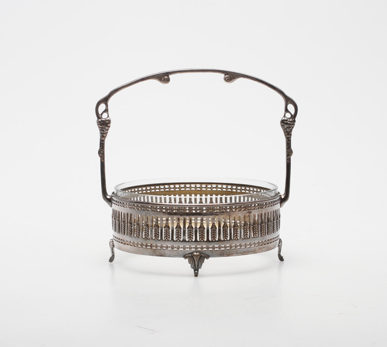 KONFEKTSKÅL, vitmetall, WMF, Tyskland, 1900-tal.