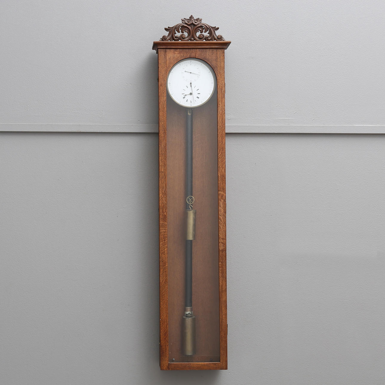 ANDET PENDULUR, ca. 1900, egetræsur, højde 128 cm.