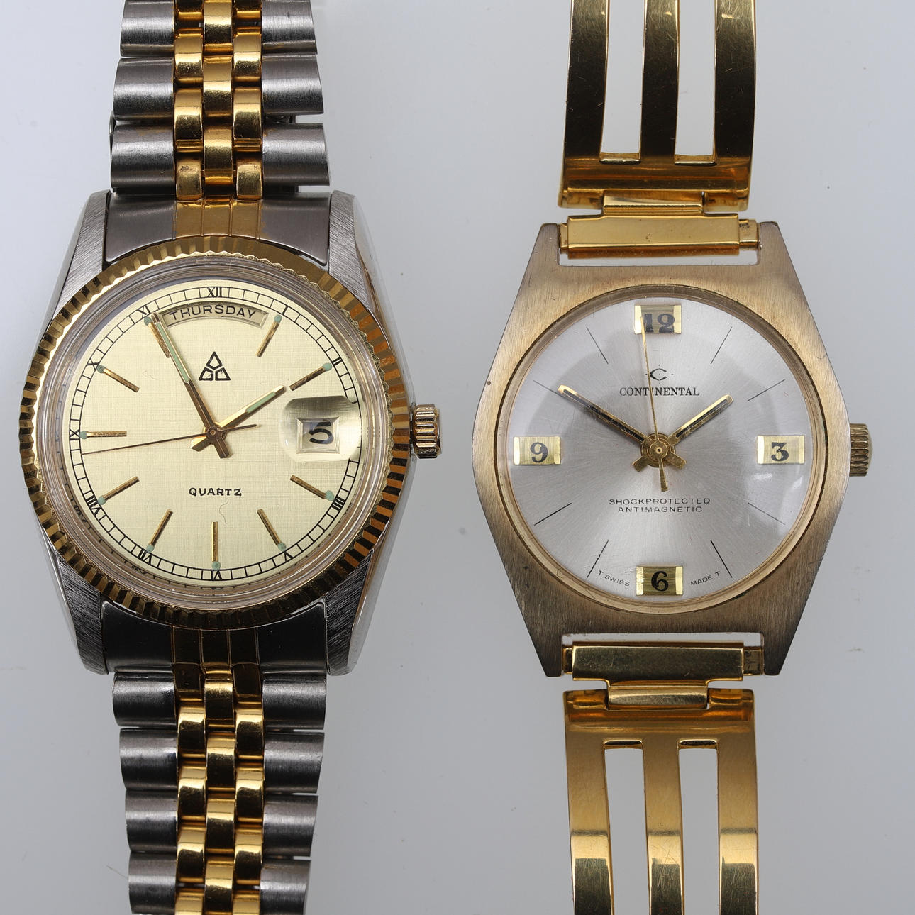 BRACELET WATCH, 2 pcs, i.a. Continental.