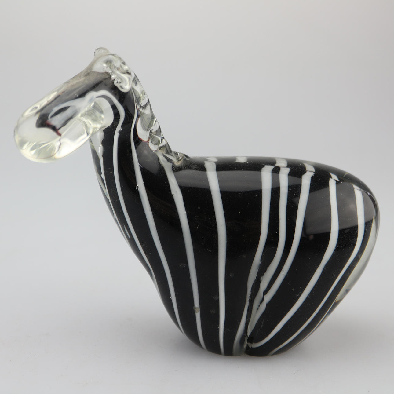 MURANO GLASS ZEBRA FIGURE.