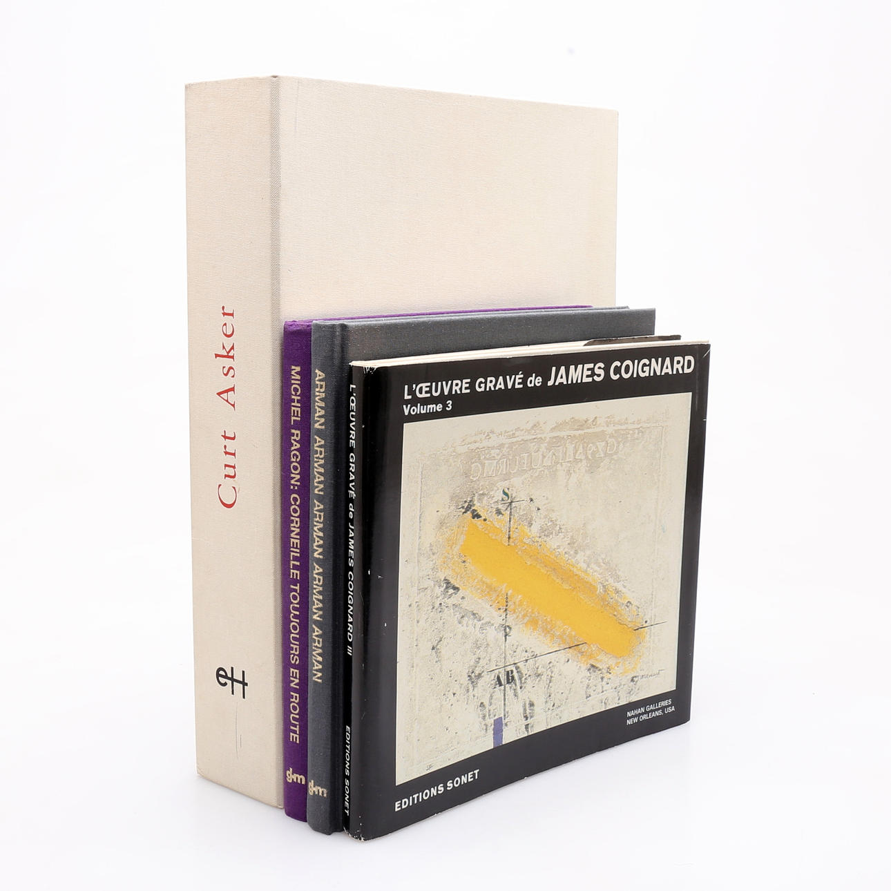 A Collection OF ART BOOKS, 4 pcs, including Curt Asker I, II, II etc.