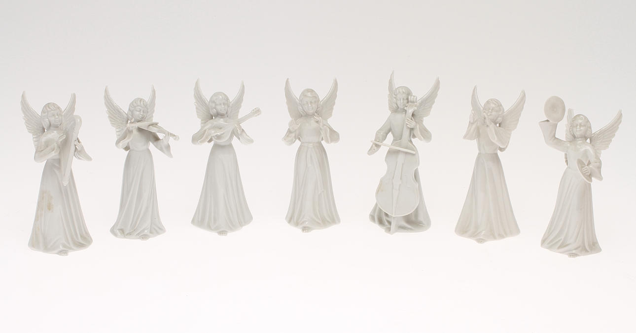 FIGURINER, 7 st, porslin, Dresden.