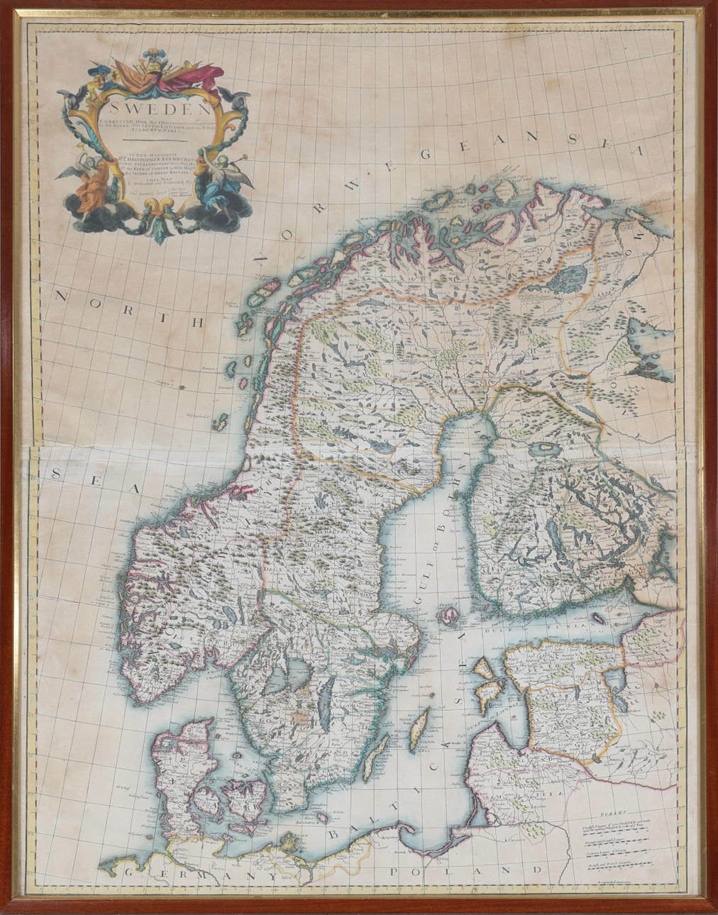 MAPA, Suecia, siglo XVII/XVIII.