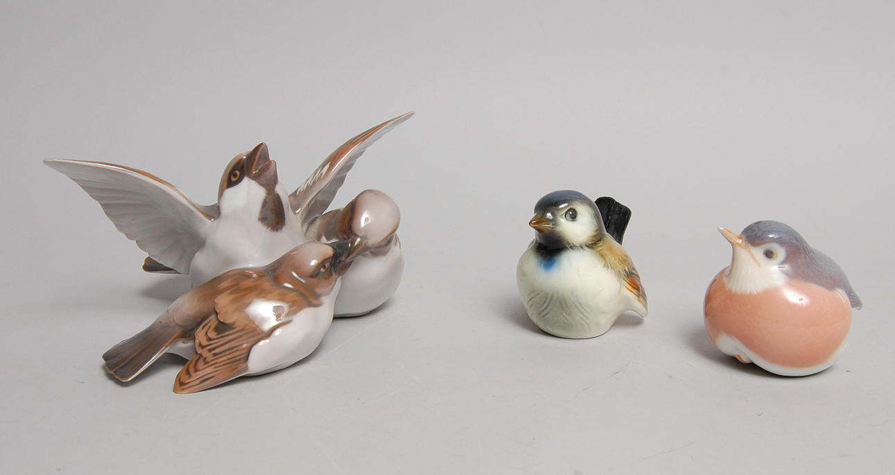 FIGURINER, 3 st, Bing & Gröndahl, Goebel.