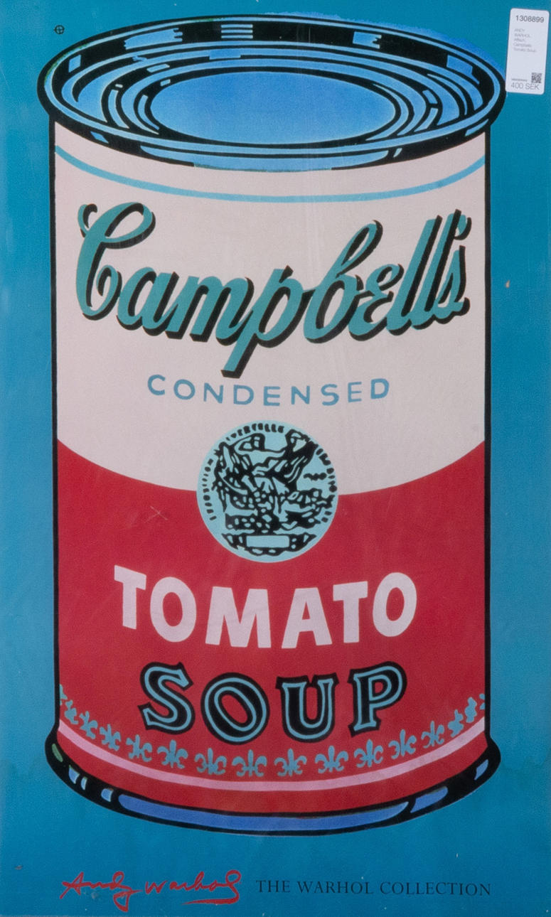 ANDY WARHOL. Poster, Campbell's Tomato Soup.