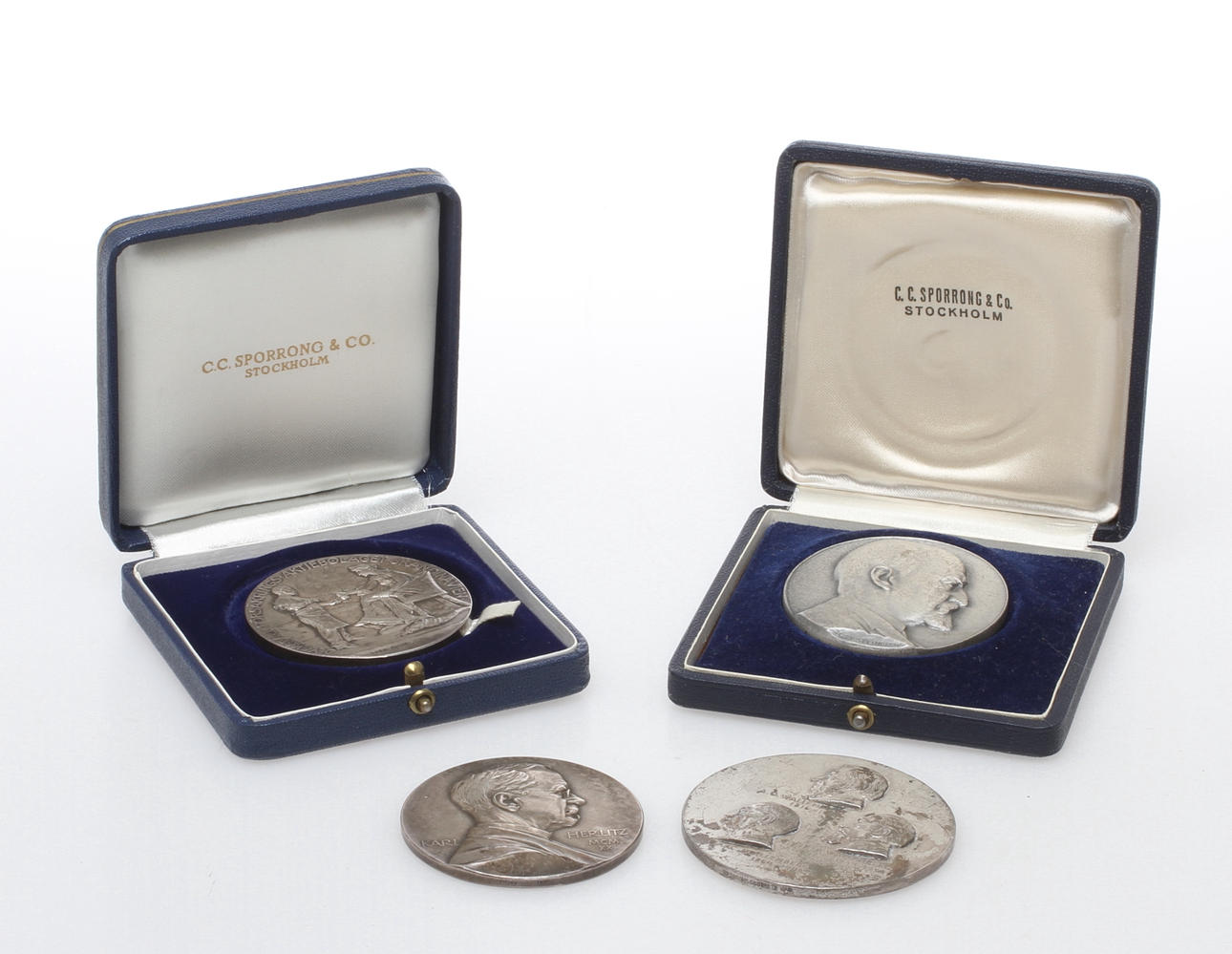 MEDALJER, 4 st silver, Sven Kulle, Erik Lindberg, Tore Strindberg och Ivar J-Son.