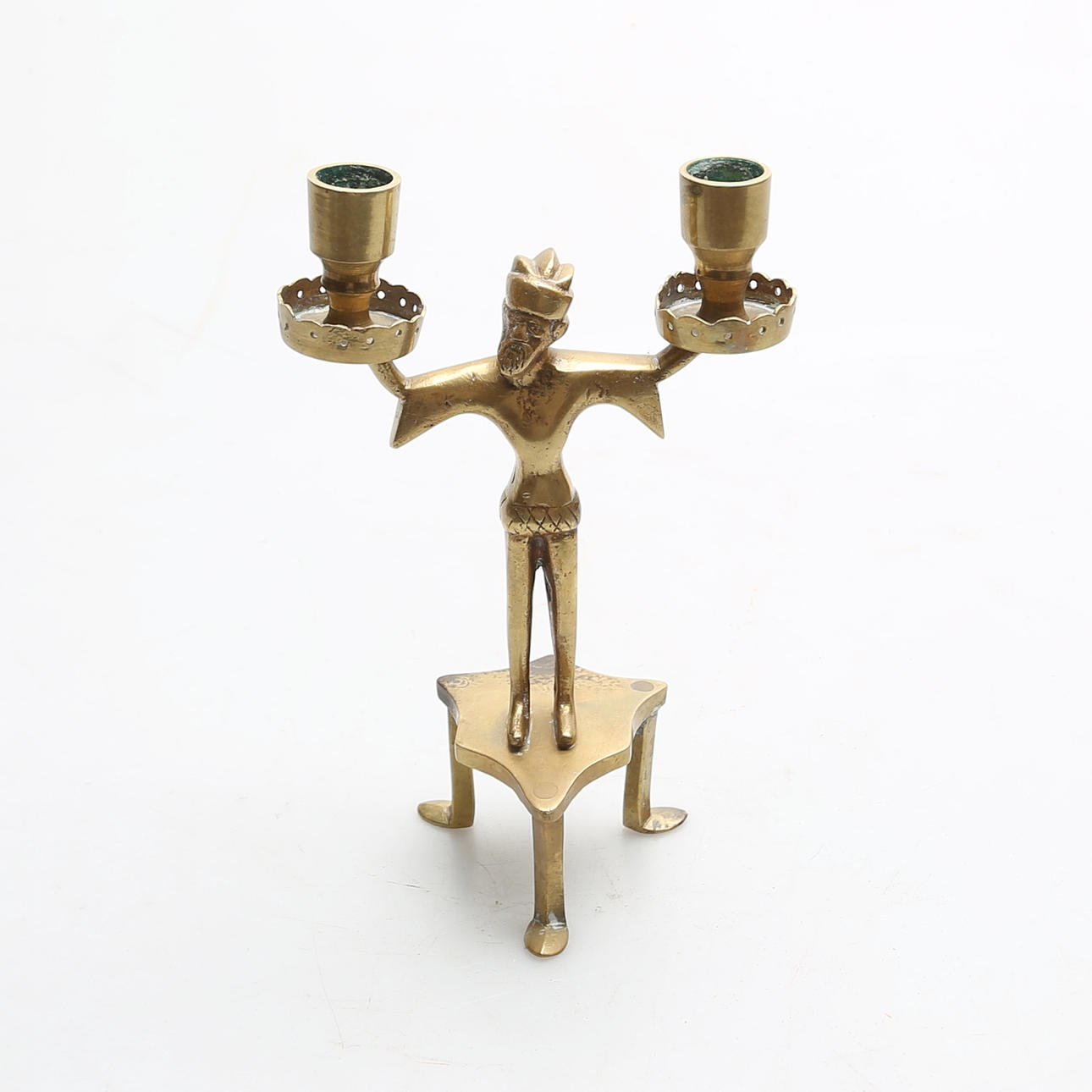 ÄLDRE LJUSSTAKE, Trebent, Mässing.