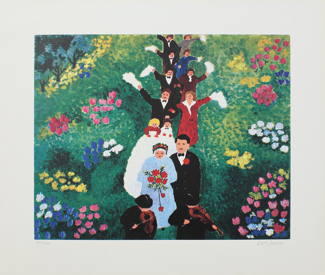EDITH JANSSON. Bröllopståg, färgoffset nr 225/350.