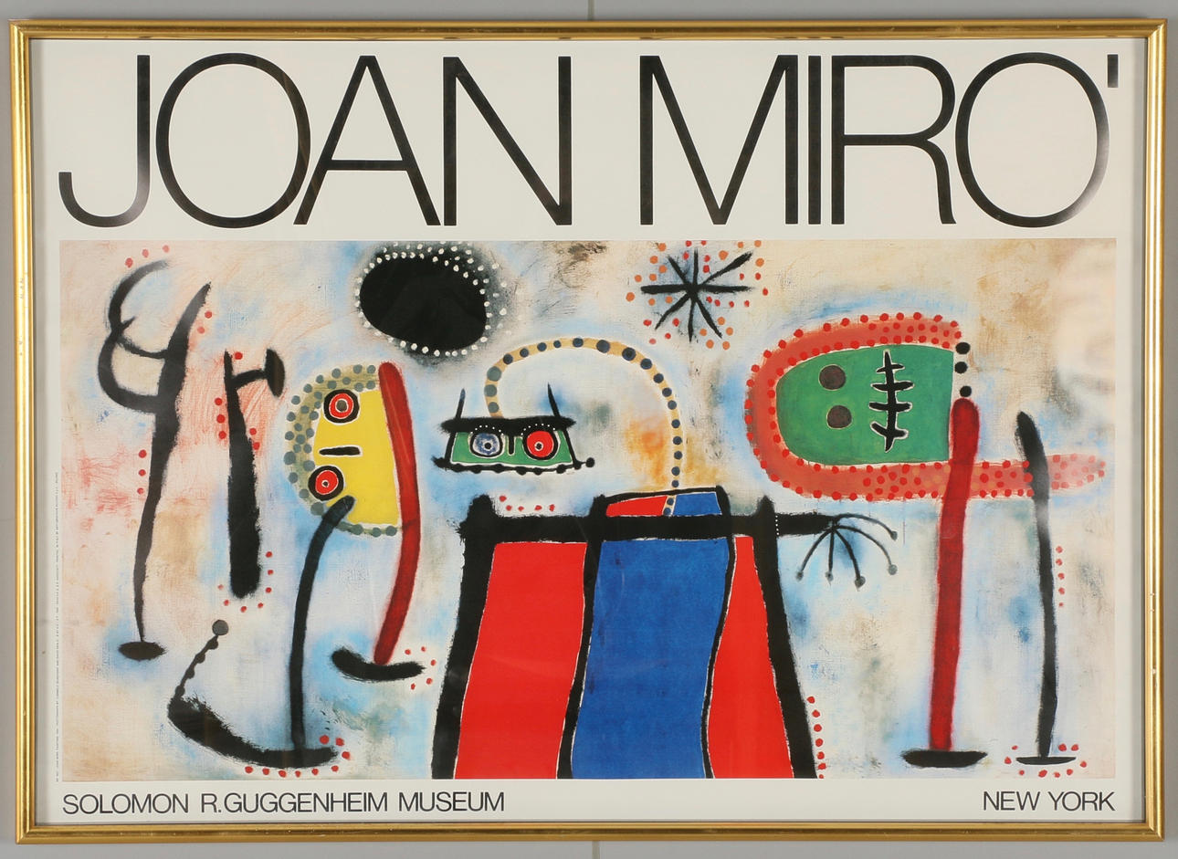 JOHAN MIRO. AFFISH, tryck, efter.